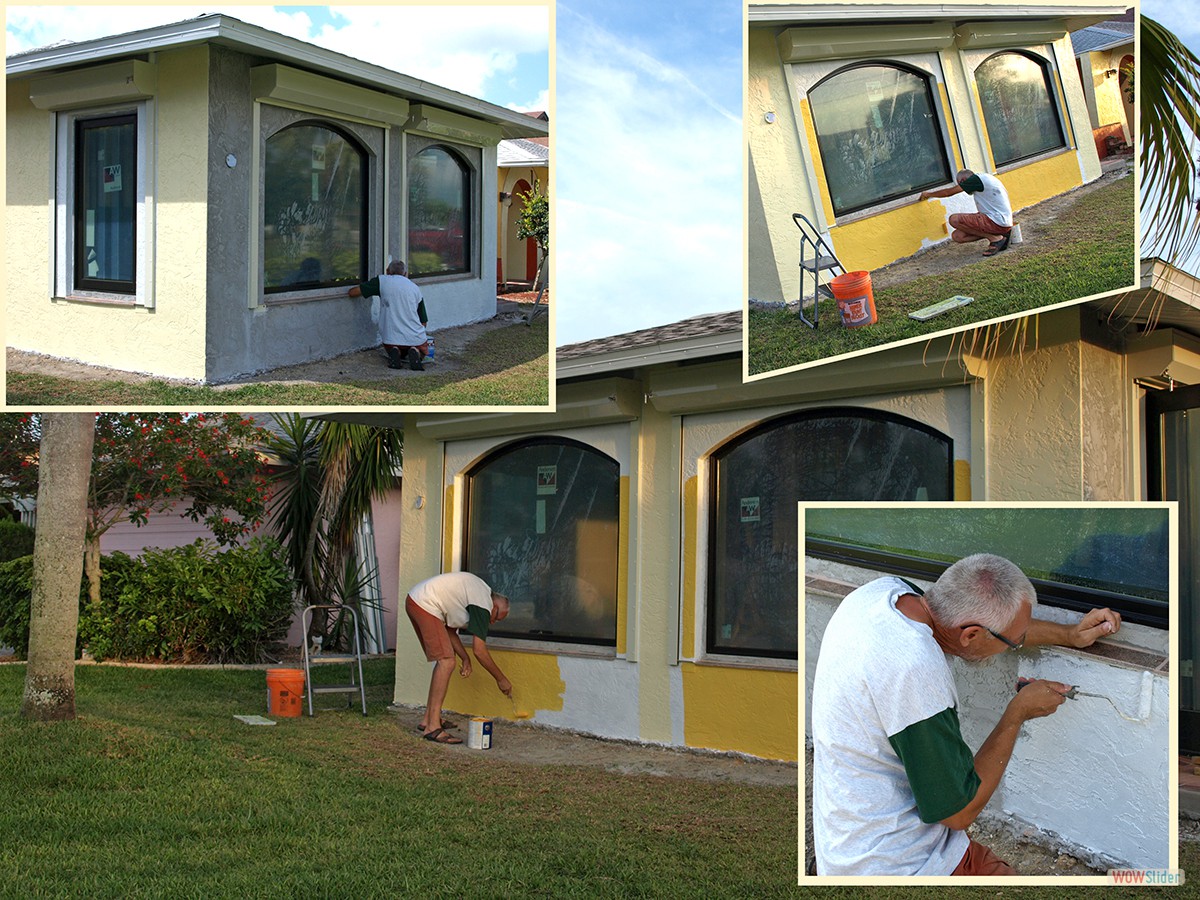 Primer und große Flächen auf der Frontseite