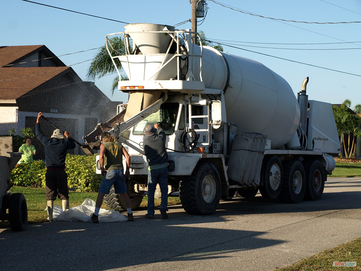Der Betonlaster kommt ...