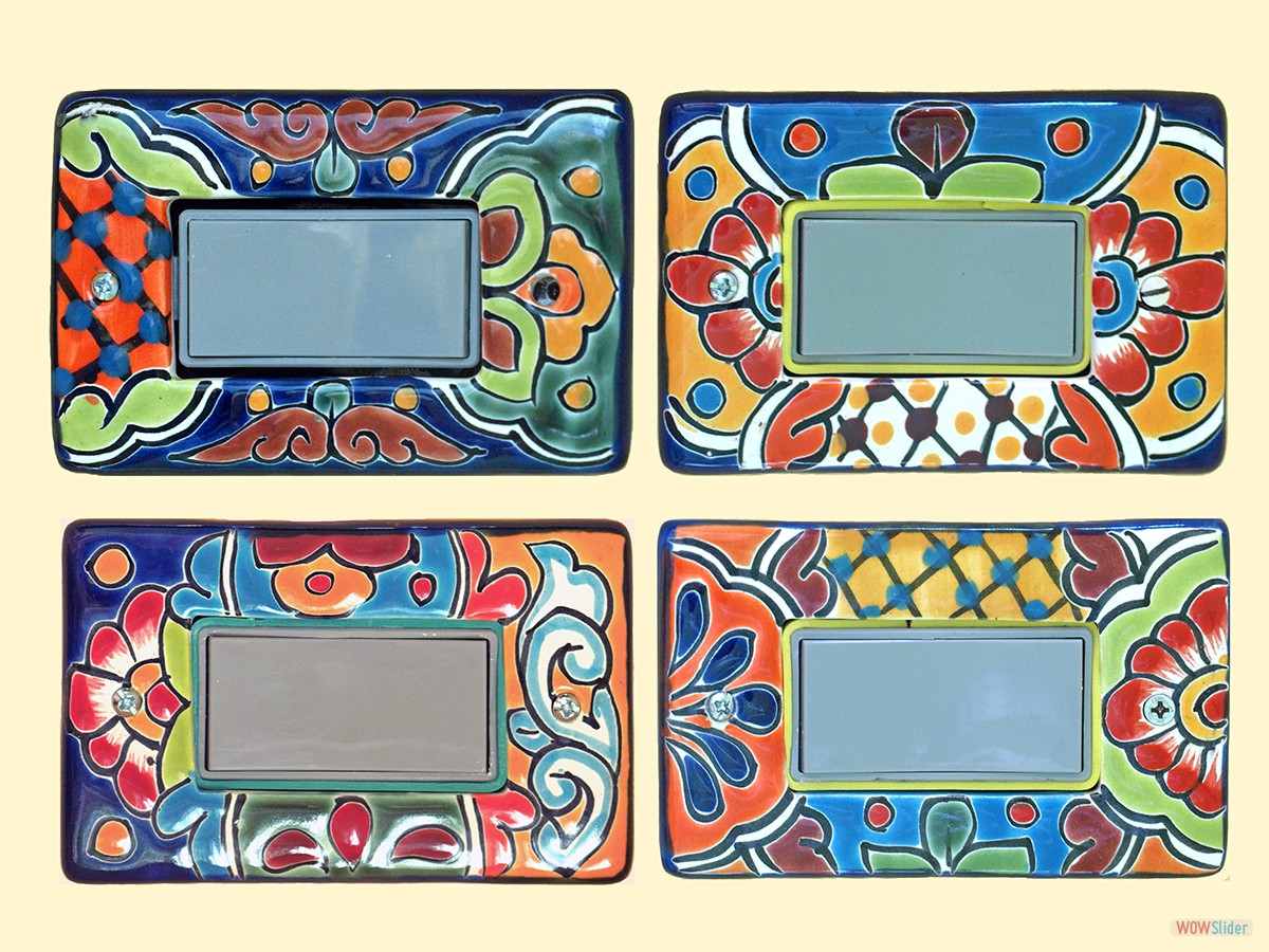 Knallbunte Schalterrahmen für die Rollladenschalter