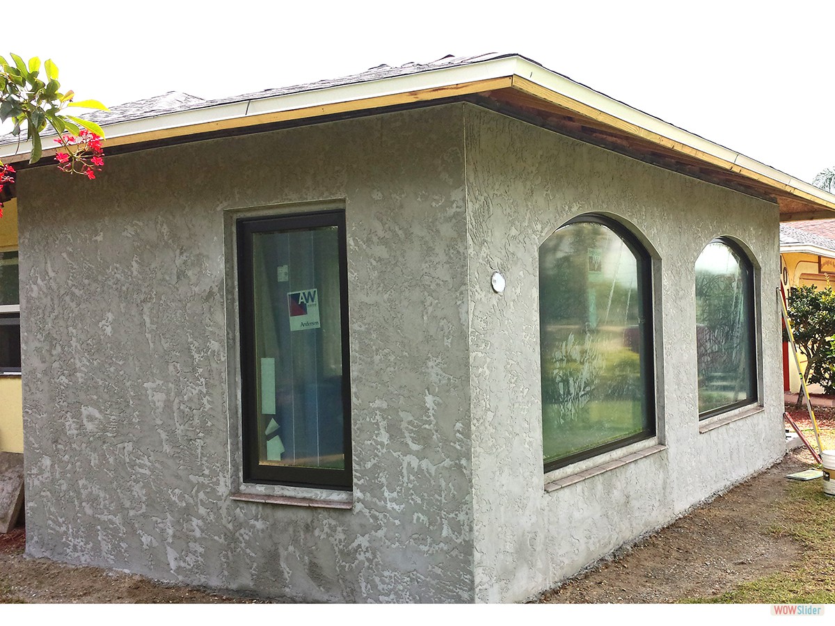 Alle Fenster sind eingebaut ...