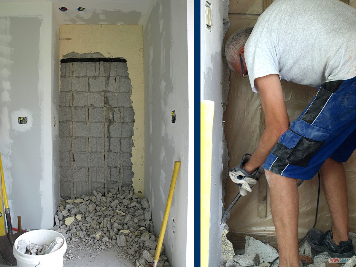 ... dann muss auch die andere Hälfte der Steine weichen ...