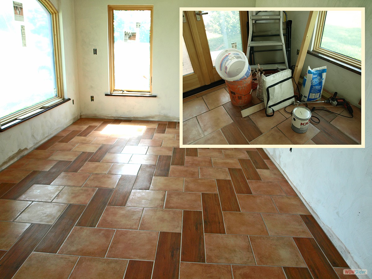 ... jetzt mit Fugenmörtel