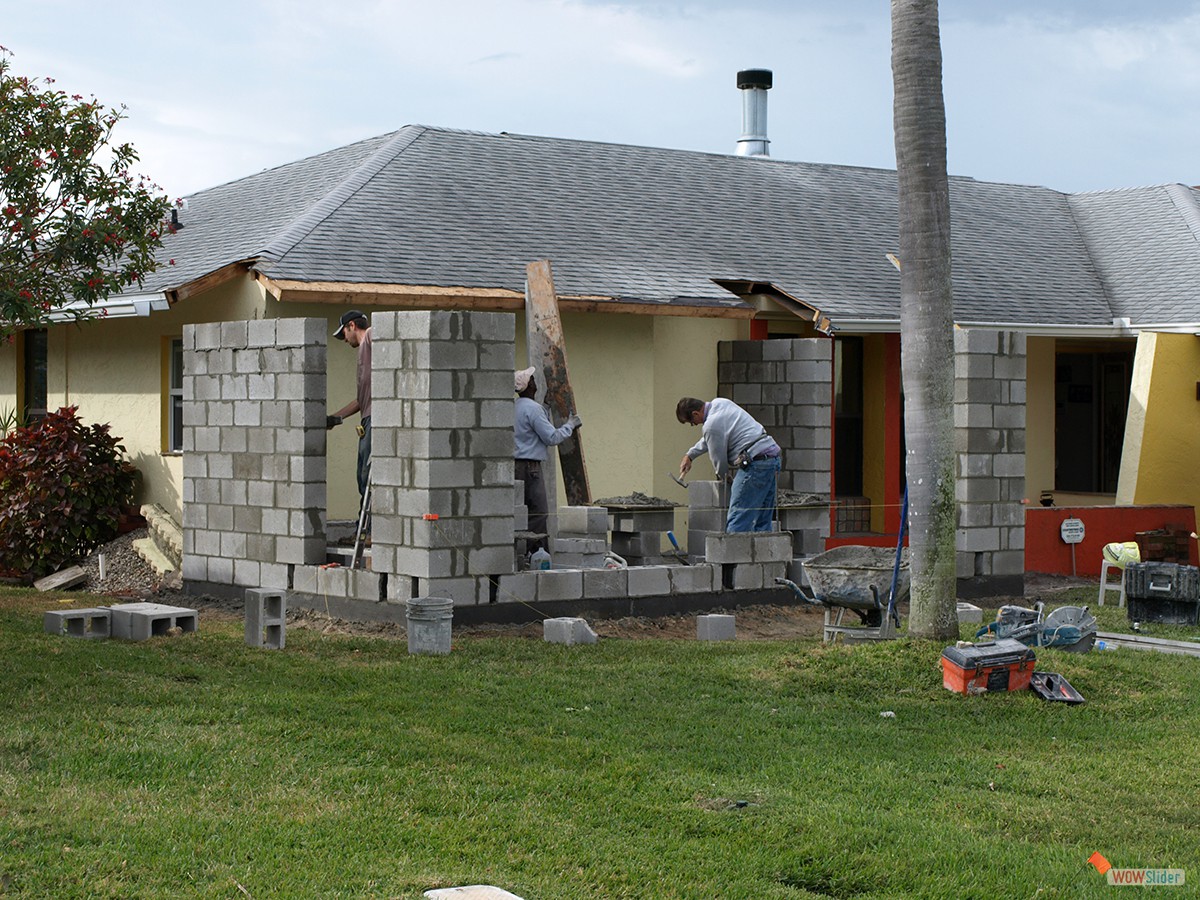 in der Waagerechten wird eine Schnur gespannt