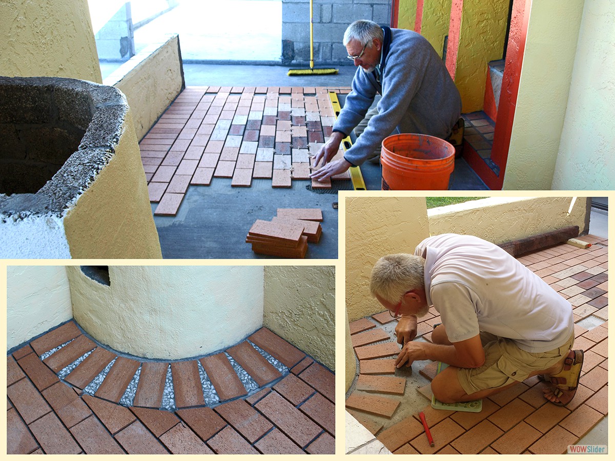 Jetzt geht es an die Fliesen