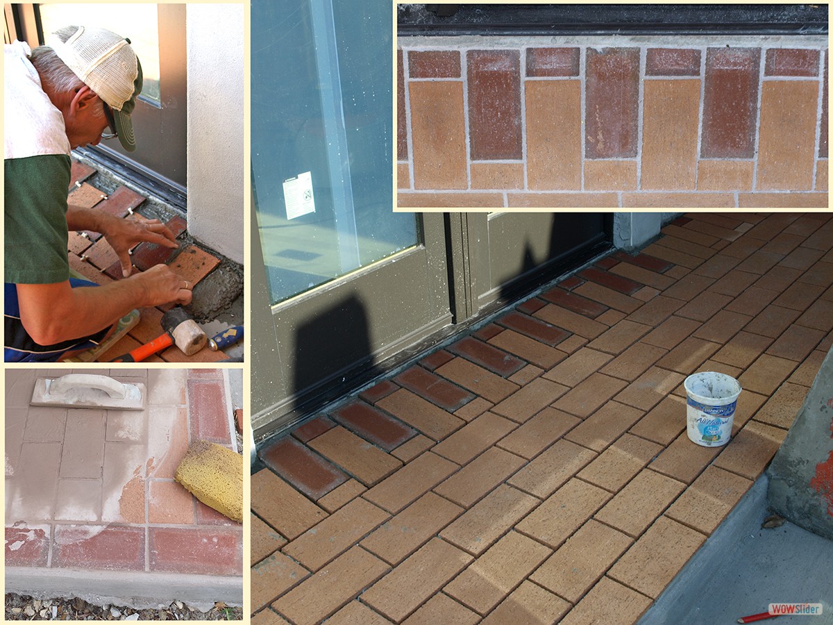 Detailaufnahme des Bereiches vor der Terrassentür