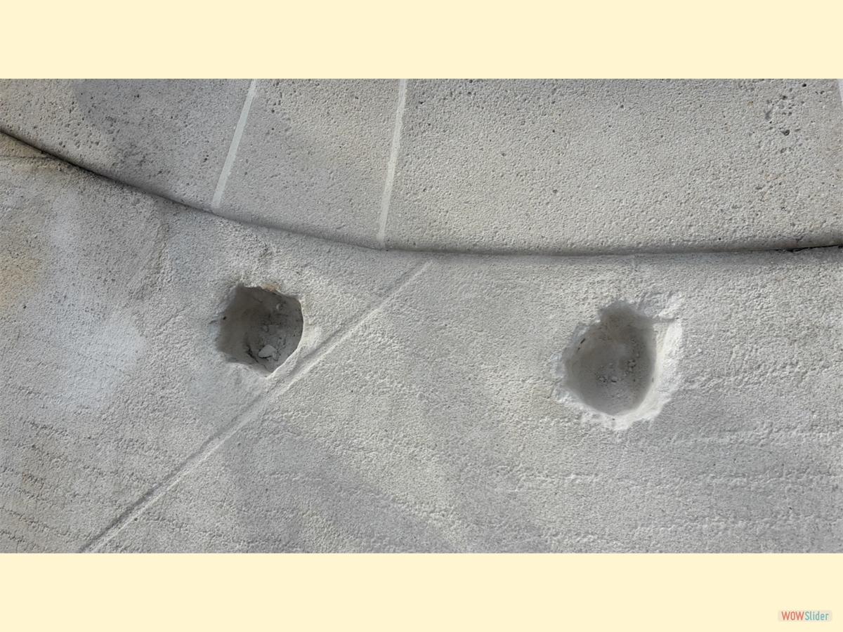 No sign of electrical grounding in these holes! No sign of electrical grounding in these holes!