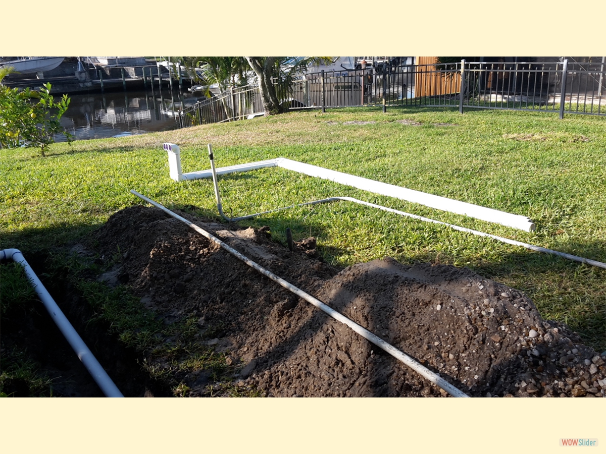 More pipe chaos on the lawn ... More pipe chaos on the lawn ...