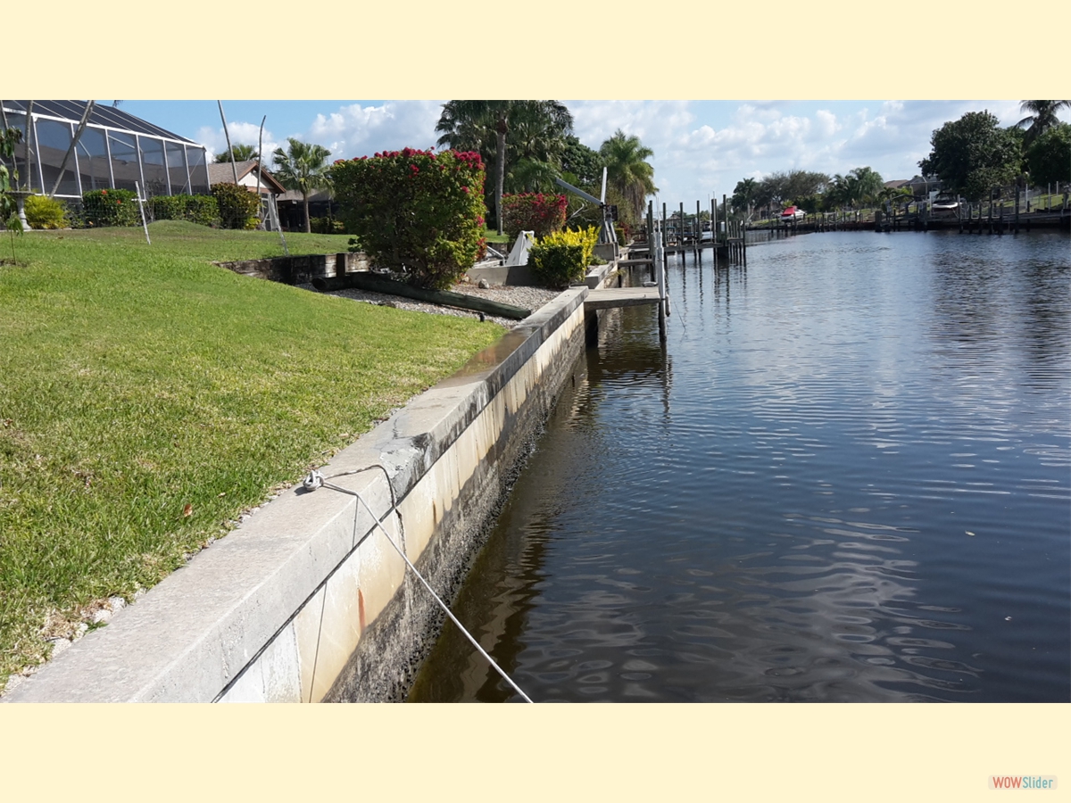 ... ending in the canal. ... ending in the canal.