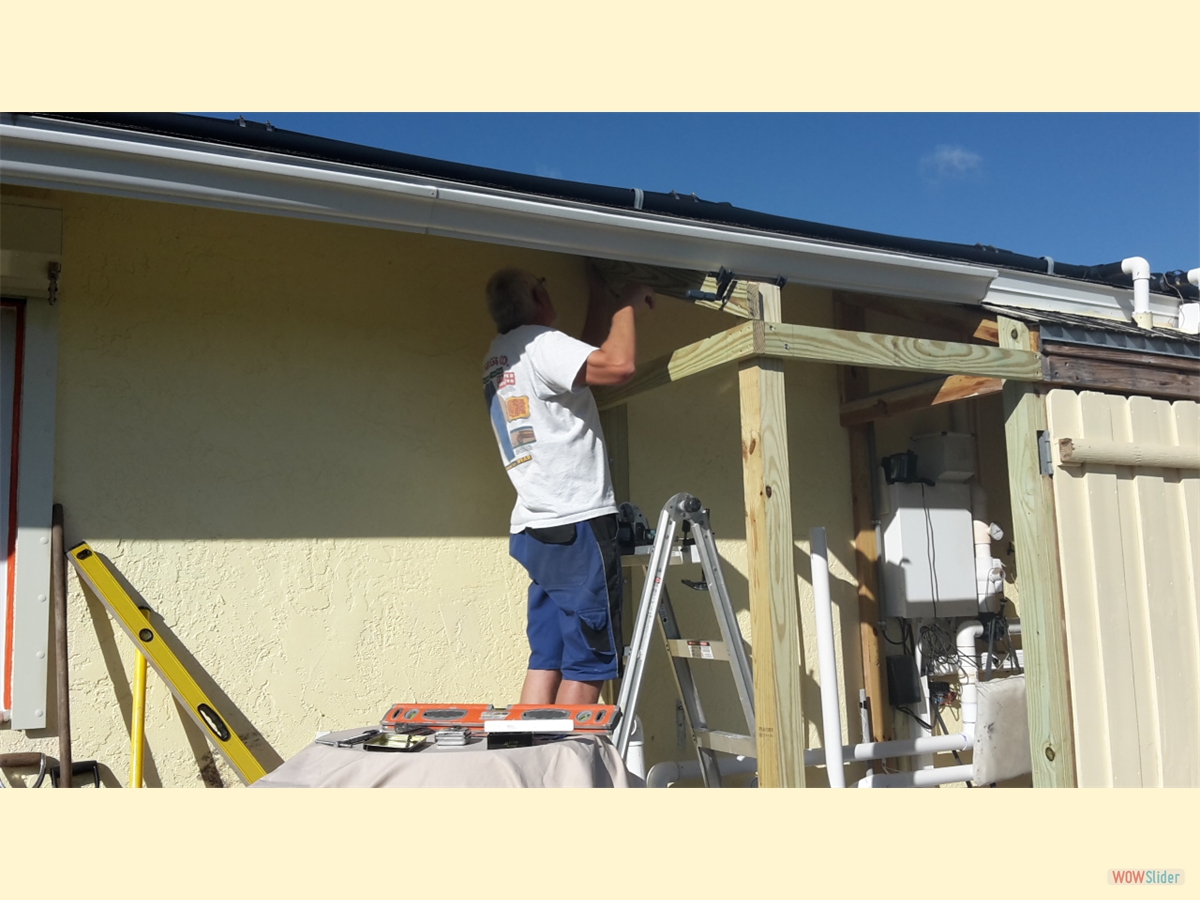 The protective shed around ... The protective shed around ...