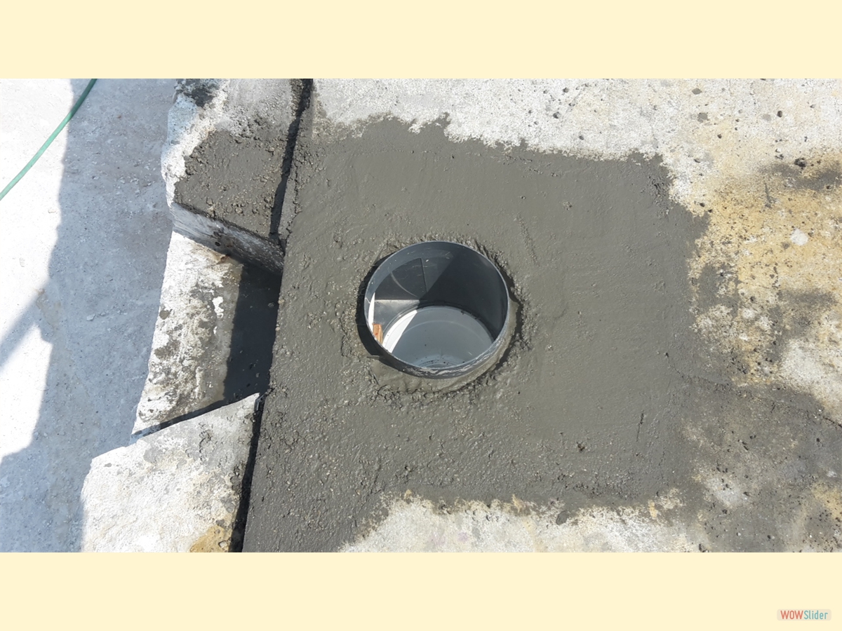 ... which needs to be set into concrete. ... which needs to be set into concrete.