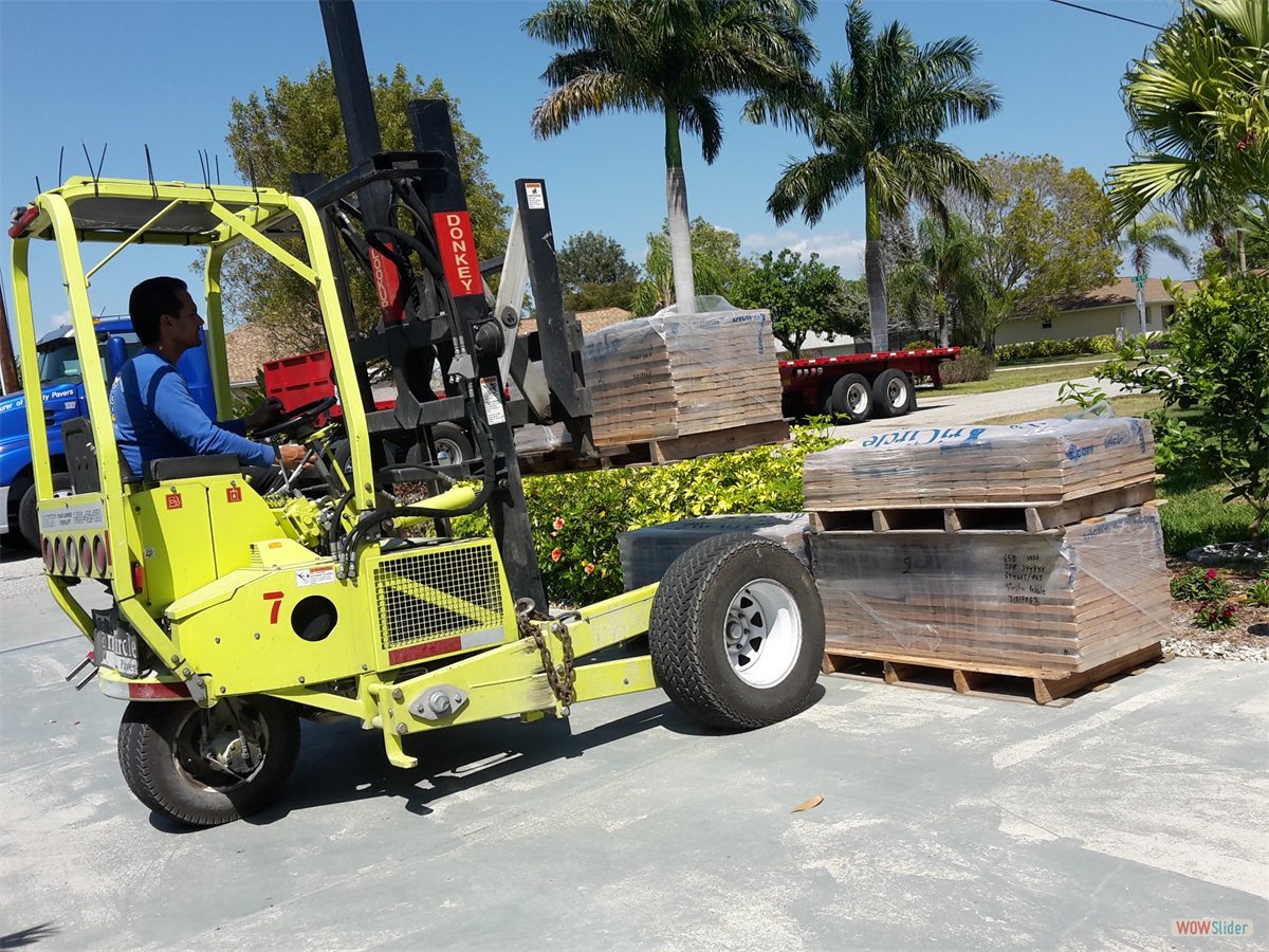 ... the pavers have arrived at last! ... the pavers have arrived at last!