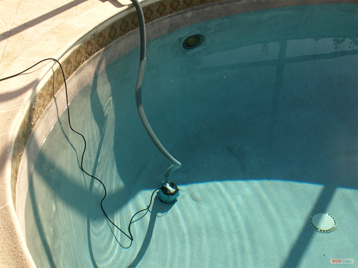 The pool is being emptied, ... The pool is being emptied, ...