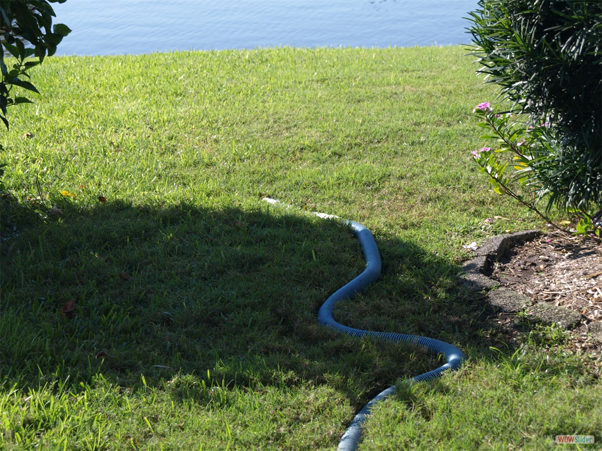 ... unfortunately into the middle of our lawn, ... ... unfortunately into the middle of our lawn, ...