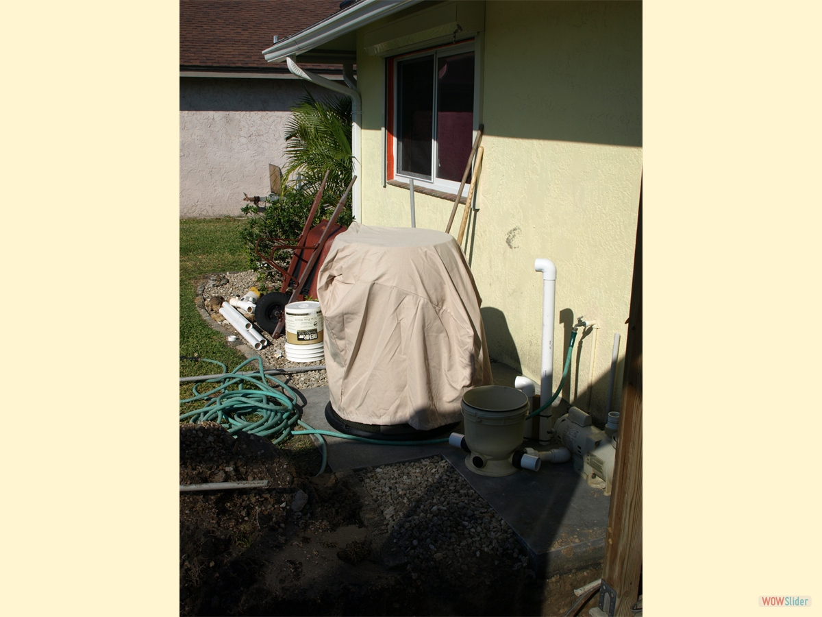 The new poolheater has arrived, too! The new poolheater has arrived, too!