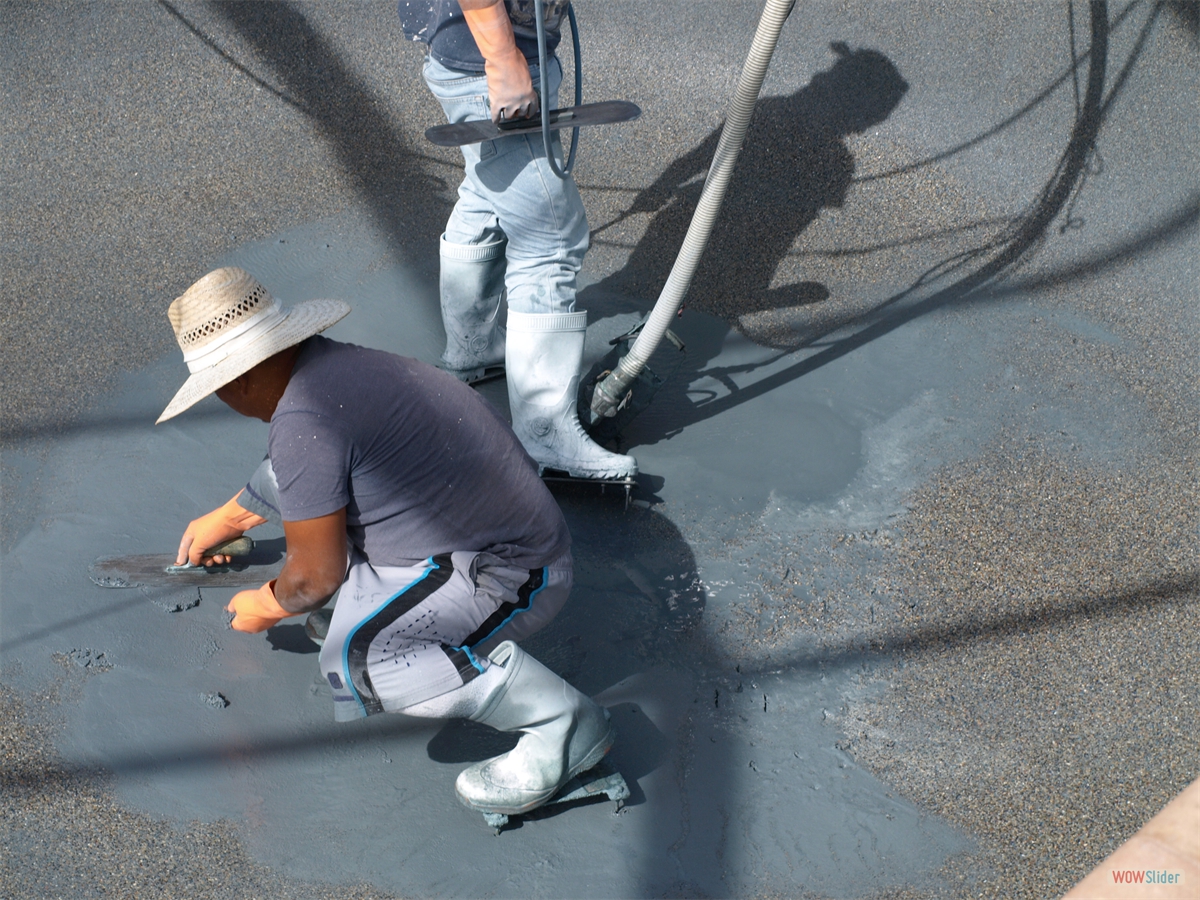 The last bits of work around the drain ... The last bits of work around the drain ...