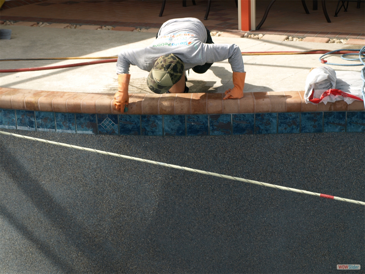 ... and little bits of plaster are washed off. ... and little bits of plaster are washed off.