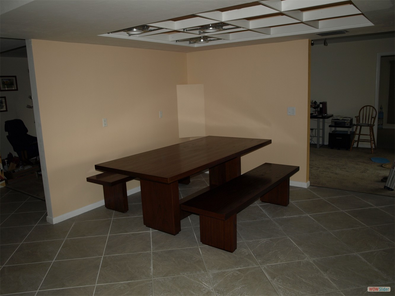 The new furniture has arrived. The new furniture has arrived.