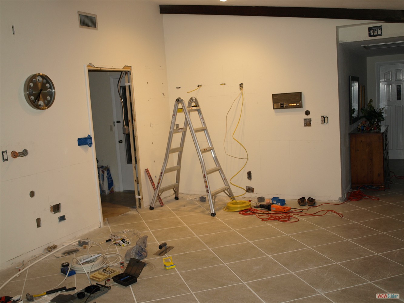 ... done his electrical work ...