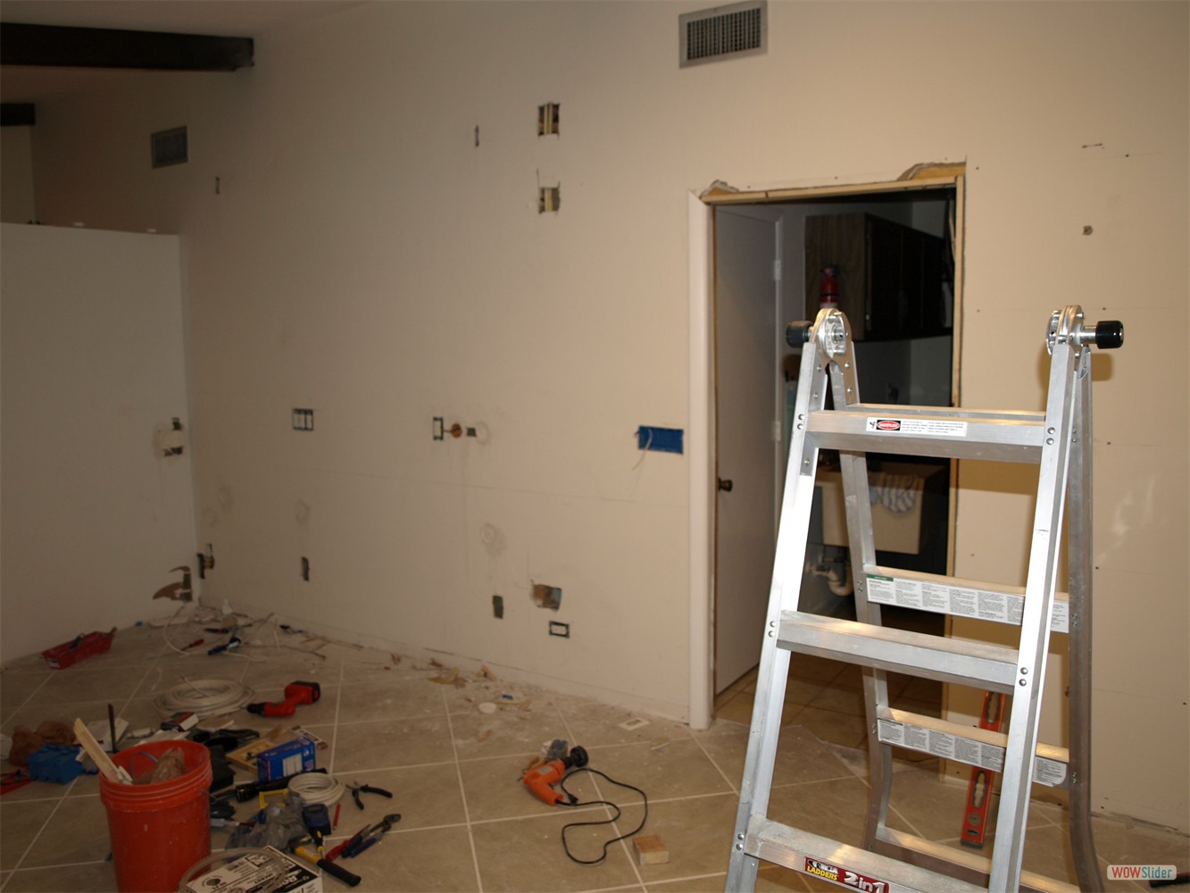 ... and laid new wires ...