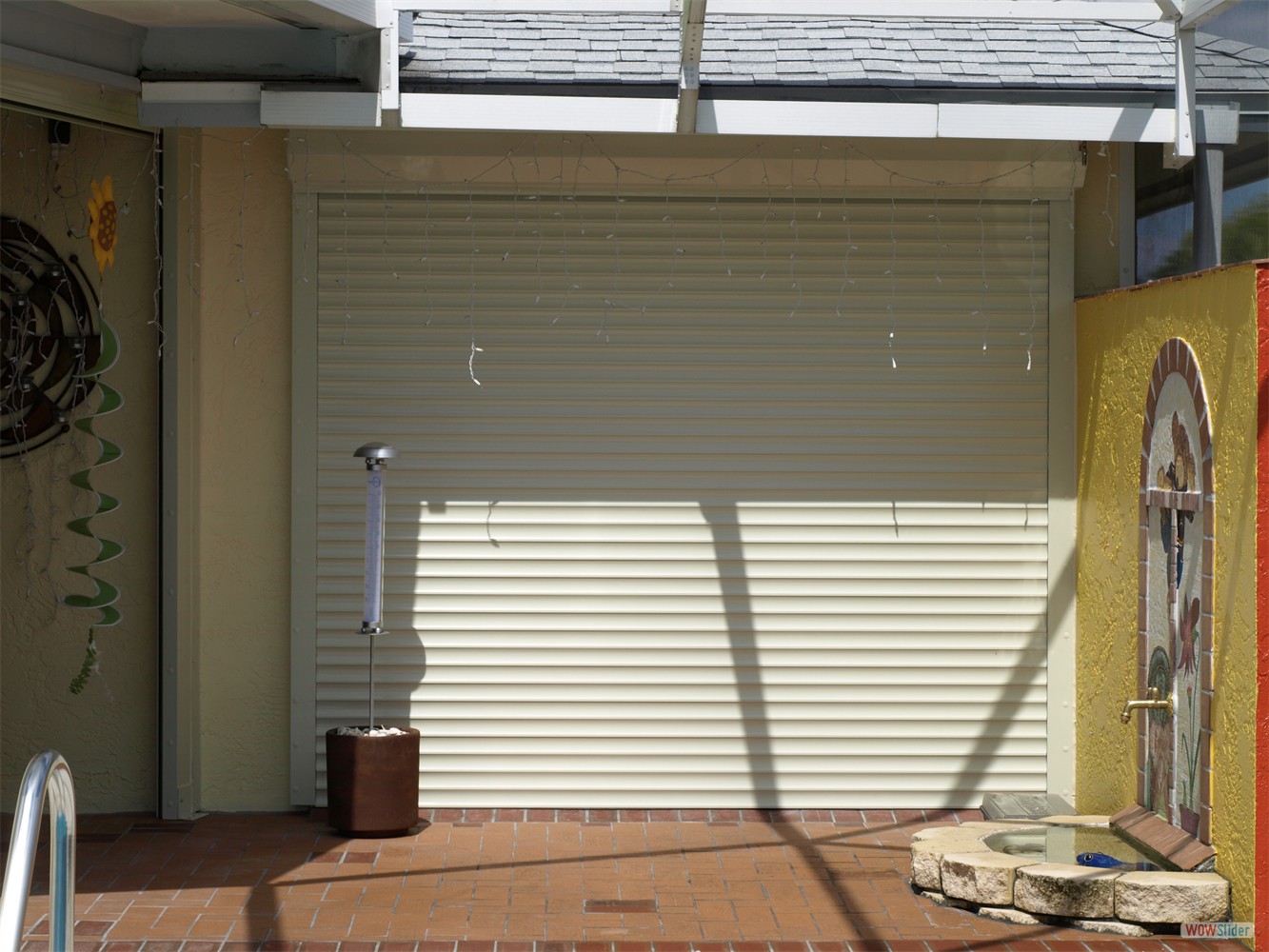 ... and in front of the master bedroom.