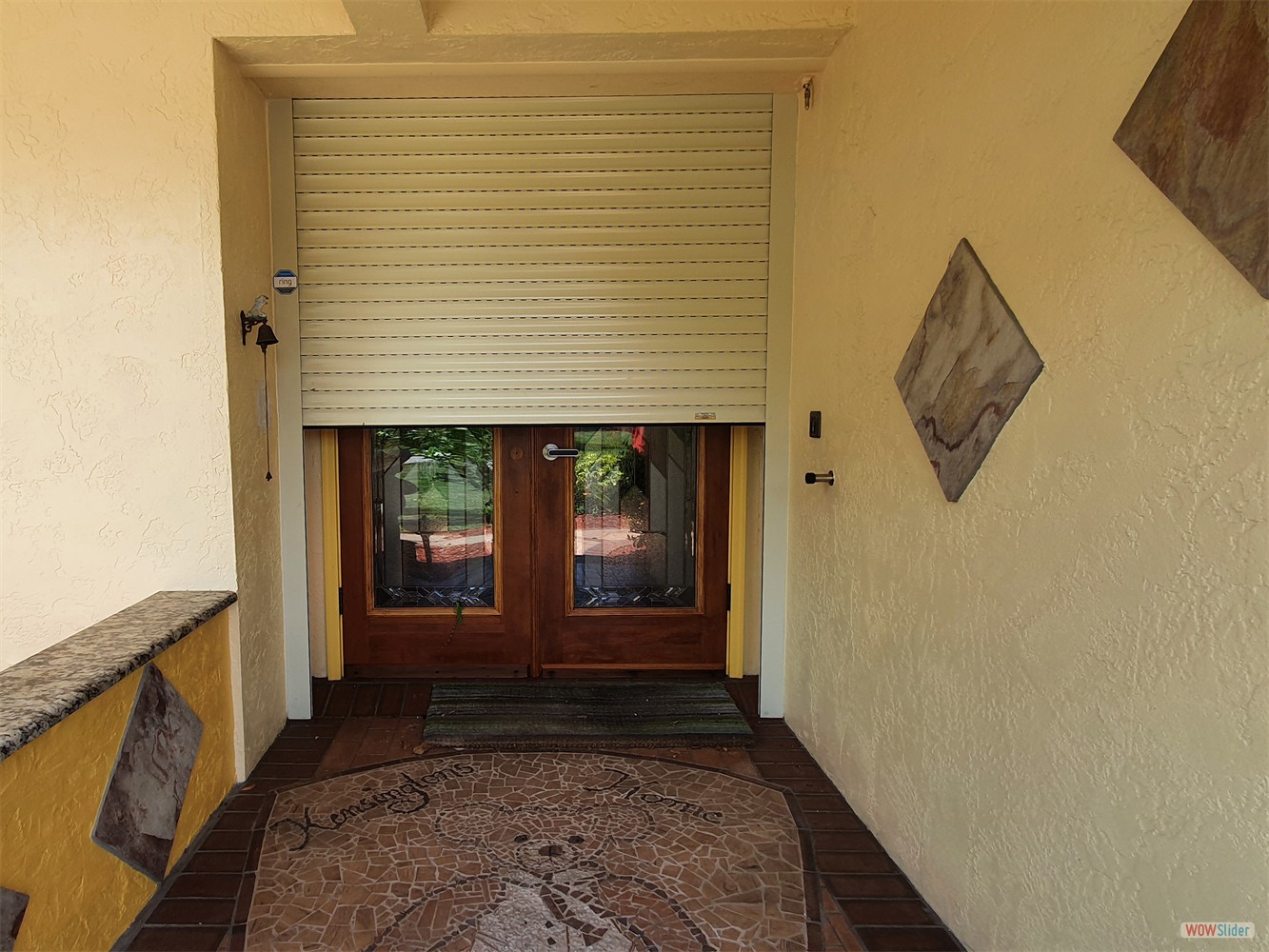 ... to protect the front door.