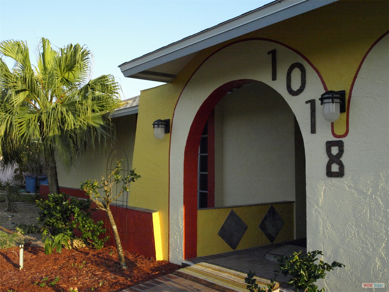 ... and last the area was painted the same colour as the rest of the house ...