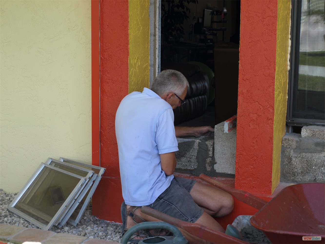 ... new double glazed windows ...