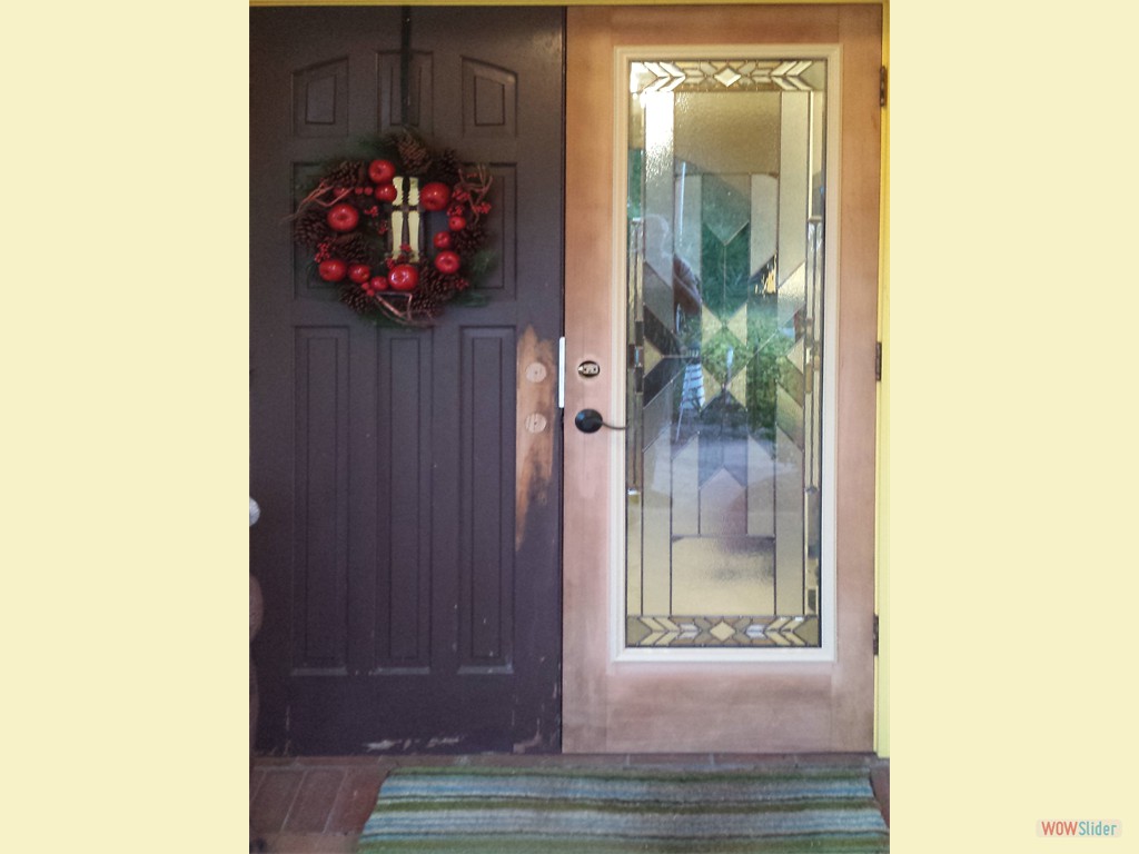 The first glass inset ...