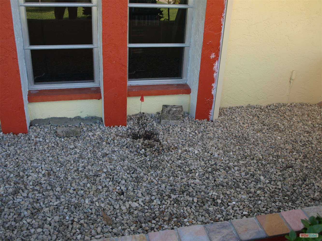 As there was a little gap over the floor left ... 