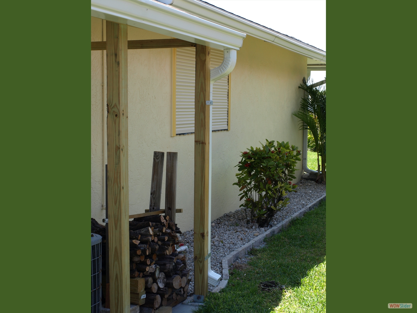 ... and, for a few years now, wood for our fireplace. ... and, for a few years now, wood for our fireplace.